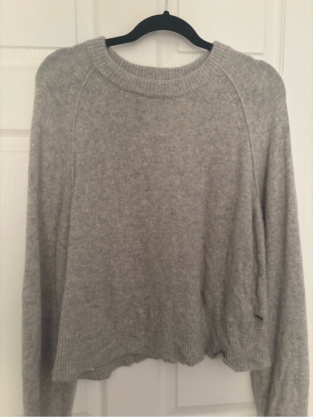 Vuori Cashmere Light Gray Crewneck Sweater